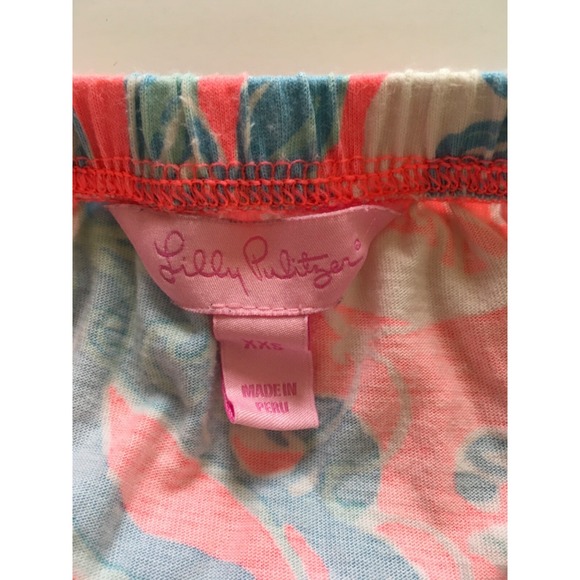 Lilly Pulitzer Windsor Strapless Dress Summer Siren Pink Sun Ray Seashell Sz XXS - Picture 7 of 14